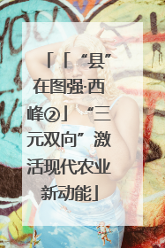 「“县”在图强·西峰②」“三元双向”激活现代农业新动能