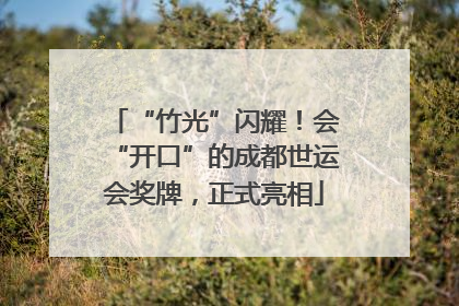 “竹光”闪耀！会“开口”的成都世运会奖牌，正式亮相