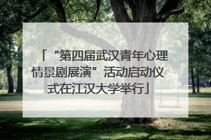 “第四届武汉青年心理情景剧展演”活动启动仪式在江汉大学举行
