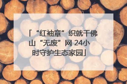 “红袖章”织就千佛山“无废”网 24小时守护生态家园