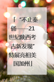 “不止秦俑——21世纪陕西考古新发现”特展亮相美国加州