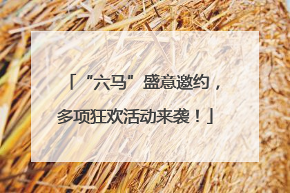 “六马”盛意邀约，多项狂欢活动来袭！