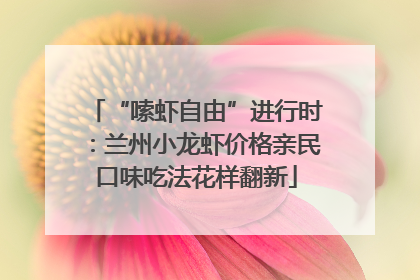 “嗦虾自由”进行时：兰州小龙虾价格亲民口味吃法花样翻新
