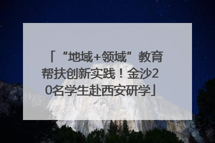 “地域+领域”教育帮扶创新实践！金沙20名学生赴西安研学