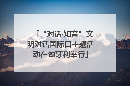 “对话·知音”文明对话国际日主题活动在匈牙利举行