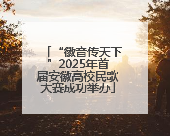 “徽音传天下”2025年首届安徽高校民歌大赛成功举办