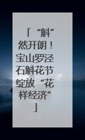 “斛”然开朗！宝山罗泾石斛花节绽放“花样经济”