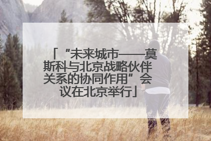 “未来城市——莫斯科与北京战略伙伴关系的协同作用”会议在北京举行