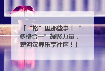 “格”里那些事丨“多格合一”凝聚力量，楚河汉界乐享社区！