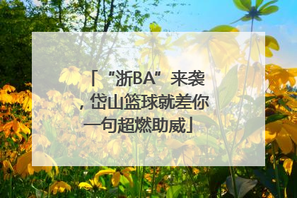 “浙BA”来袭，岱山篮球就差你一句超燃助威