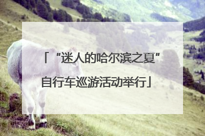 “迷人的哈尔滨之夏”自行车巡游活动举行