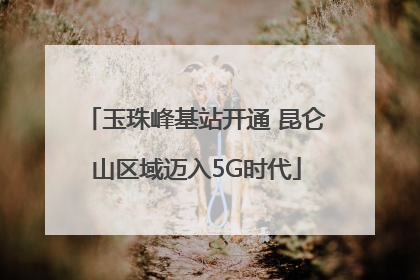 玉珠峰基站开通 昆仑山区域迈入5G时代