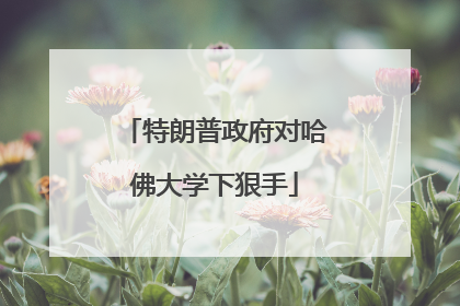 特朗普政府对哈佛大学下狠手