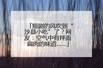 短剧的风吹到“沙县小吃”了？网友：空气中有拌面扁肉的味道……