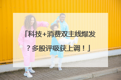 科技+消费双主线爆发？多股评级获上调！