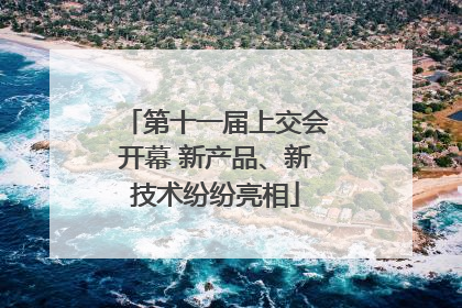 第十一届上交会开幕 新产品、新技术纷纷亮相