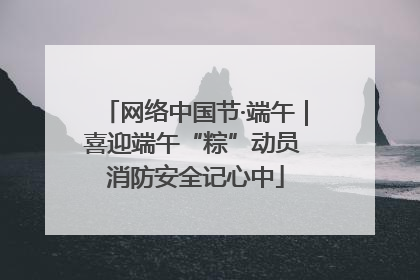 网络中国节·端午｜喜迎端午“粽”动员 消防安全记心中