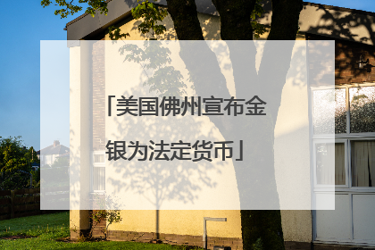 美国佛州宣布金银为法定货币