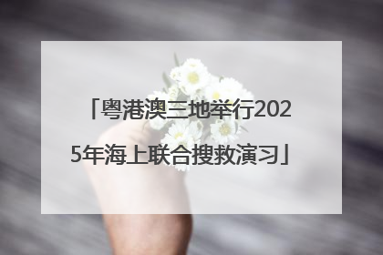 粤港澳三地举行2025年海上联合搜救演习