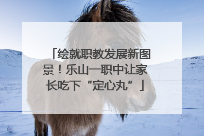 绘就职教发展新图景！乐山一职中让家长吃下“定心丸”