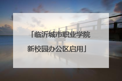 临沂城市职业学院新校园办公区启用