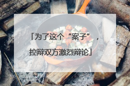 为了这个“案子”，控辩双方激烈辩论