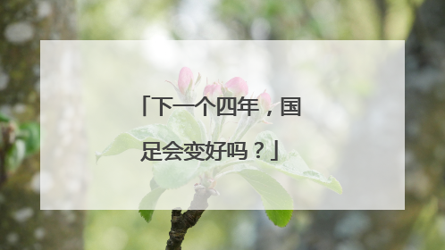 下一个四年，国足会变好吗？