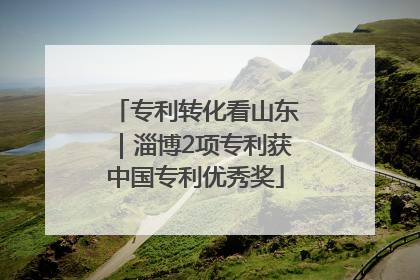 专利转化看山东｜淄博2项专利获中国专利优秀奖