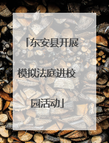 东安县开展模拟法庭进校园活动