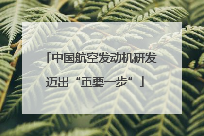 中国航空发动机研发迈出“重要一步”