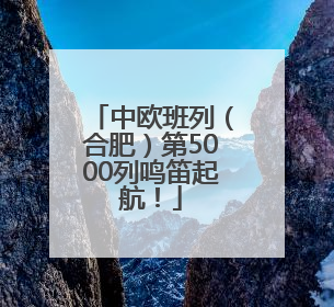 中欧班列（合肥）第5000列鸣笛起航！
