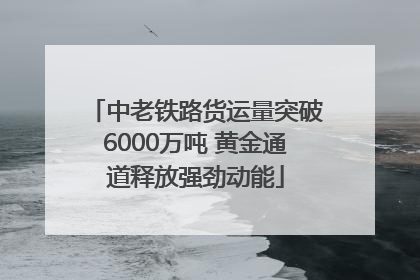 中老铁路货运量突破6000万吨 黄金通道释放强劲动能