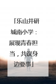 乐山井研城南小学：展现青春担当，共议身边要事