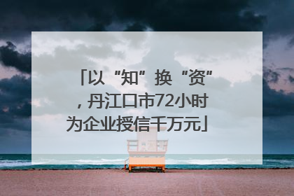 以“知”换“资”，丹江口市72小时为企业授信千万元