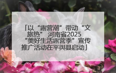以“露营潮”带动“文旅热” 河南省2025“美好生活露营季”宣传推广活动在平舆县启动