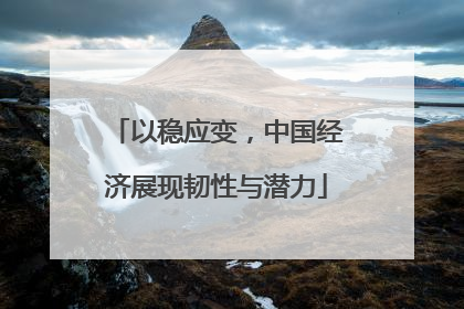 以稳应变,中国经济展现韧性与潜力