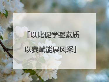 以比促学强素质 以赛赋能展风采