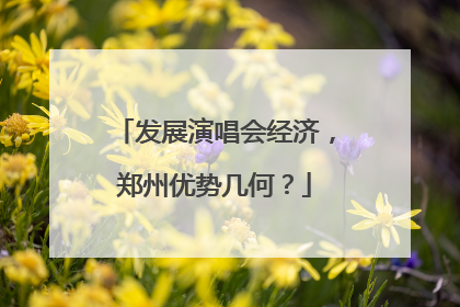 发展演唱会经济，郑州优势几何？