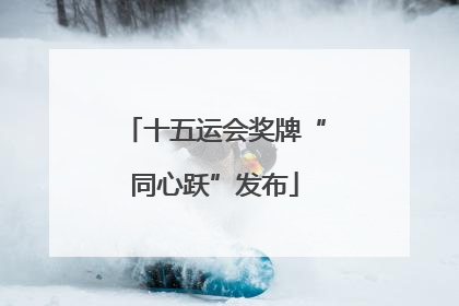 十五运会奖牌“同心跃”发布