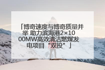 博奇速度与博奇质量并举 助力滨海港2×1000MW高效清洁燃煤发电项目“双投”