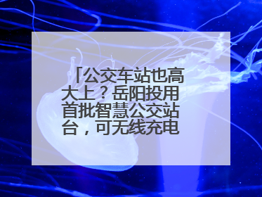 公交车站也高大上？岳阳投用首批智慧公交站台，可无线充电还带卫生间