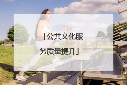 公共文化服务质量提升