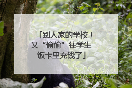 别人家的学校！又“偷偷”往学生饭卡里充钱了