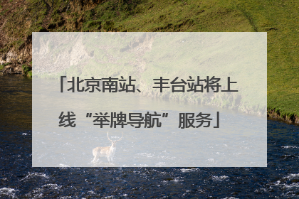 北京南站、丰台站将上线“举牌导航”服务