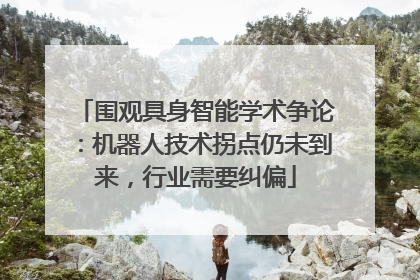 围观具身智能学术争论：机器人技术拐点仍未到来，行业需要纠偏