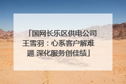 国网长乐区供电公司王雪羽：心系客户解难题 深化服务创佳绩