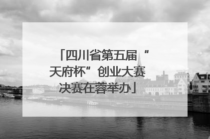 四川省第五届“天府杯”创业大赛决赛在蓉举办
