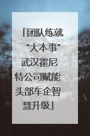 团队练就“大本事” 武汉霍尼特公司赋能头部车企智慧升级