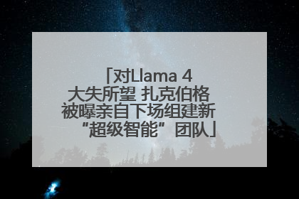 对Llama 4大失所望 扎克伯格被曝亲自下场组建新“超级智能”团队