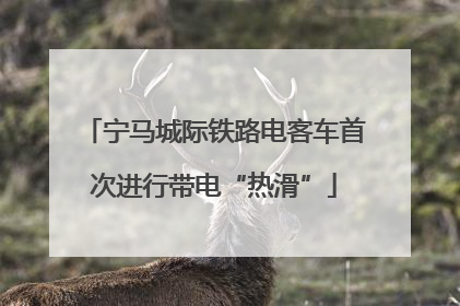 宁马城际铁路电客车首次进行带电“热滑”